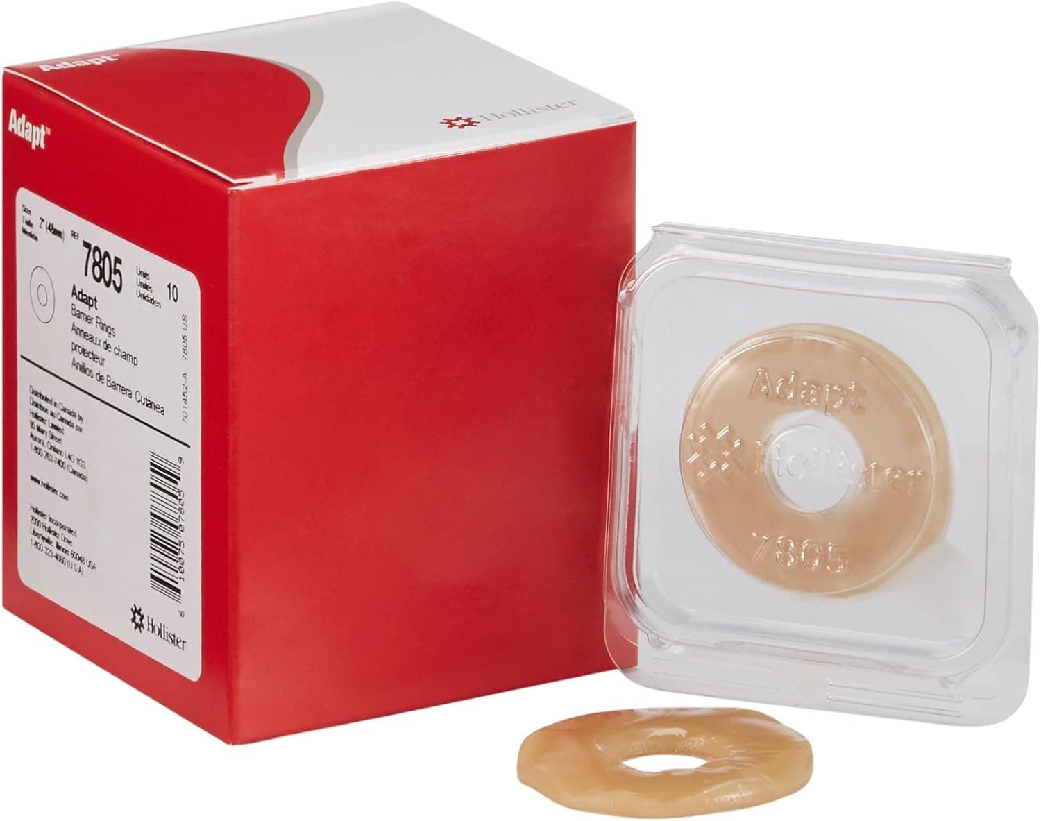 Hollister 7805 Adapt 2” Flat Barrier Rings, 10 Pack – Ostomy Barrier Ring, Ostomy Supplies, Customizable Skin Barrer Ring