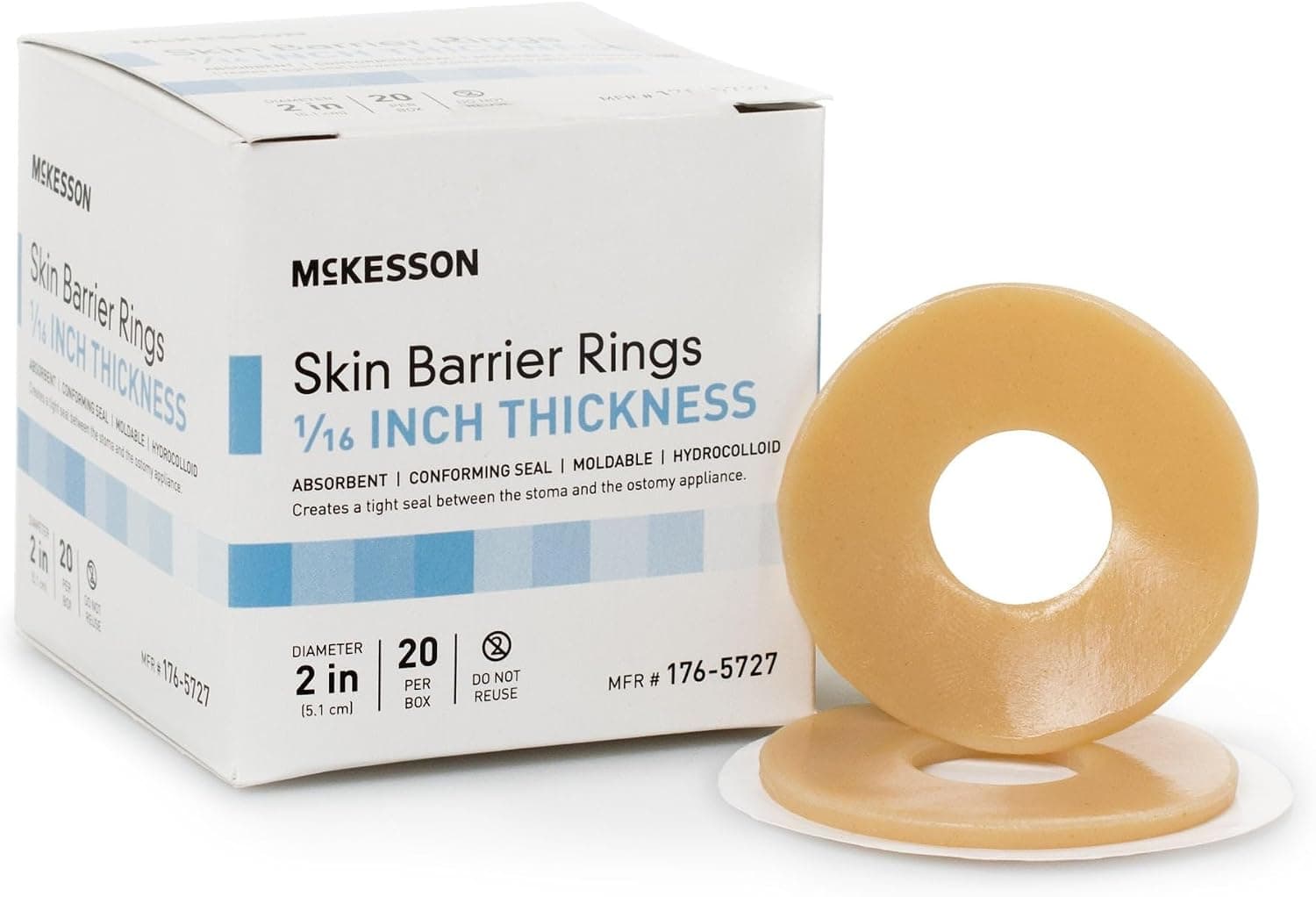 McKesson Skin Barrier Rings, 2 in, 20 ct