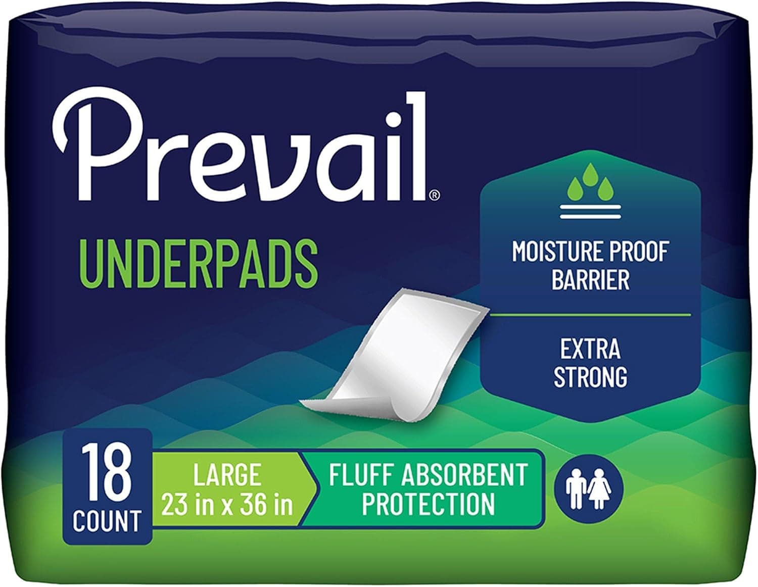 Prevail Total Care Underpads, 23 x 36 in, 72 ct