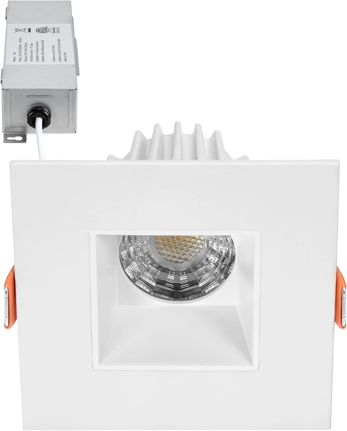 Maxxima 2" Recessed Anti-Glare LED Downlight, White, 500 Lumens, 5 CCT