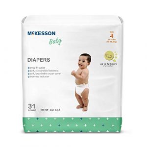 Alternative view of McKesson Baby Diapers, Size 4, 22 lbs to 37 lbs, †