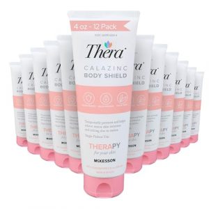 Alternative view of Thera Calazinc Body Shield Barrier Cream with Calamine and Zinc [12-Pack] - Incontinence Skin Protectant Ointment, Diaper Rash, Scented - 4 oz