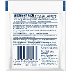 Alternative view of Nestle Nutrisource Fiber Supplement Powder Unflavored 4 Gram Packet 75 Ct