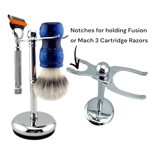 Parker Safety Razor, The Adjust-O-Stand, Adjustable Safety Razor & Shave Brush Stand, Simple to Customize to fit Any Size Shave Brush - PATENT PENDING - Image 6