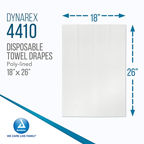Dynarex Disposable Towel Drapes, Sterile, 18" x 26," for Medical & Surgical Use, Poly-Interlined Lining, Protect from Contaminants, 1 Box of 50 Drapes - Image 3