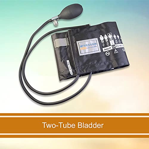 McKesson LUMEON Blood Pressure Cuff and Bulb, Black, Adult Medium, 23 cm to 40 cm, 1 Count - Image 4