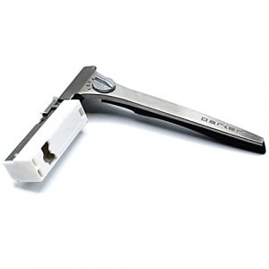 Alternative view of Parker Adjustable Injector Razor – Single‑Edge Safety Razor with Dial‑Control (Settings 1–5) + 20 Injector Blades (Stainless/Resin Handle)