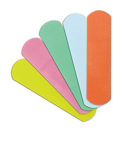 Curad Neon Plastic Adhesive Bandages, Assorted Colors, 3/4" x 3" (Case of 1200) - Image 5