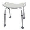 McKesson Bath Bench Without Back, Aluminum Frame, Lightweight, Adjustment, 300 lb Weight Capacity, 1 Count