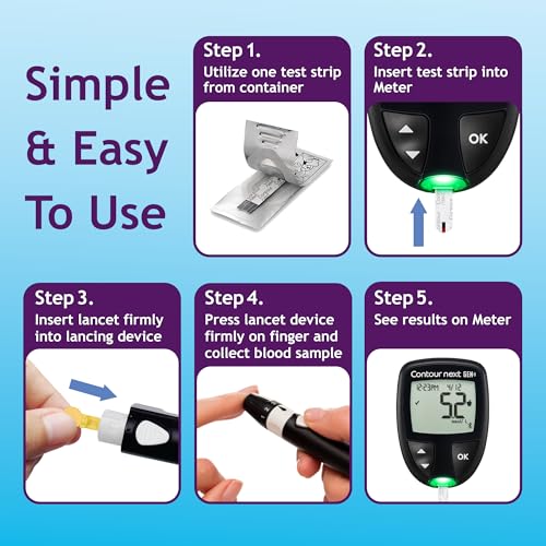 Ascensia Contour Next Blood Glucose Test Strips for Diabetes – 70 Count (1 Pack) - Accurate, No Coding, Second-Chance Sampling, Compatible with All Contour Next Meters for Easy Blood Sugar Testing - Image 6