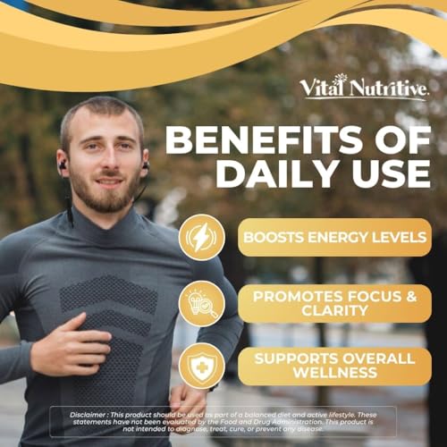Vital Nitric Oxide Supplements for Men - Workout Booster Supplement for Men - Nitrous Oxide Boost Blood Flow, Blood Pressure, Energy & Workout Performance with L Arginine L Citruline-30 Days Supply - Image 7