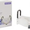McKesson Raised Toilet Seat with Removable Padded Arms, Lightweight, Fits Most Standard Toilets, 300 lbs Weight Capacity, 1 Count