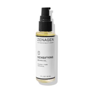 ZENAGEN Densifying Beard Oil | Nourish + Tame Castor Oil, Promotes Thicker Fuller Beard Growth, Nourishes & Softens Facial Hair, Lightweight Non-Greasy, Plant-Based, Vegan, All Beard Types, 1 oz