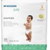 McKesson Baby Diapers, Size 4, 22 lbs to 37 lbs, †